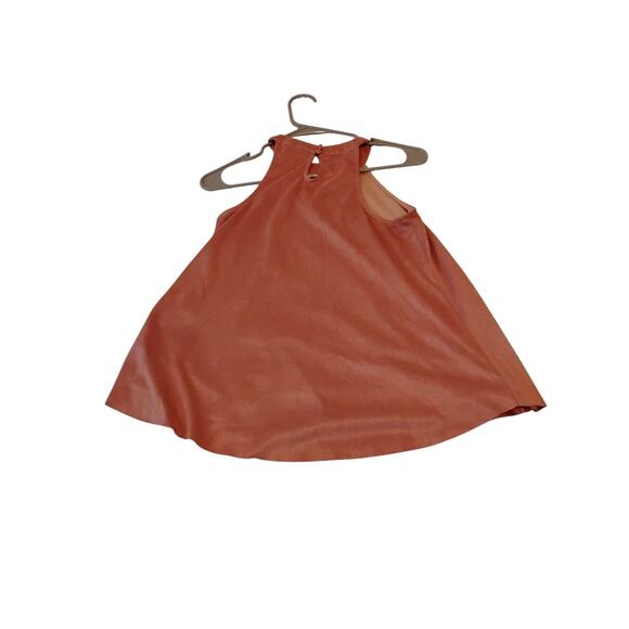 Altar'd State Pink Velvet Top Halter Sleeveless Tank Floral Cutout Boho - Picture 4 of 4